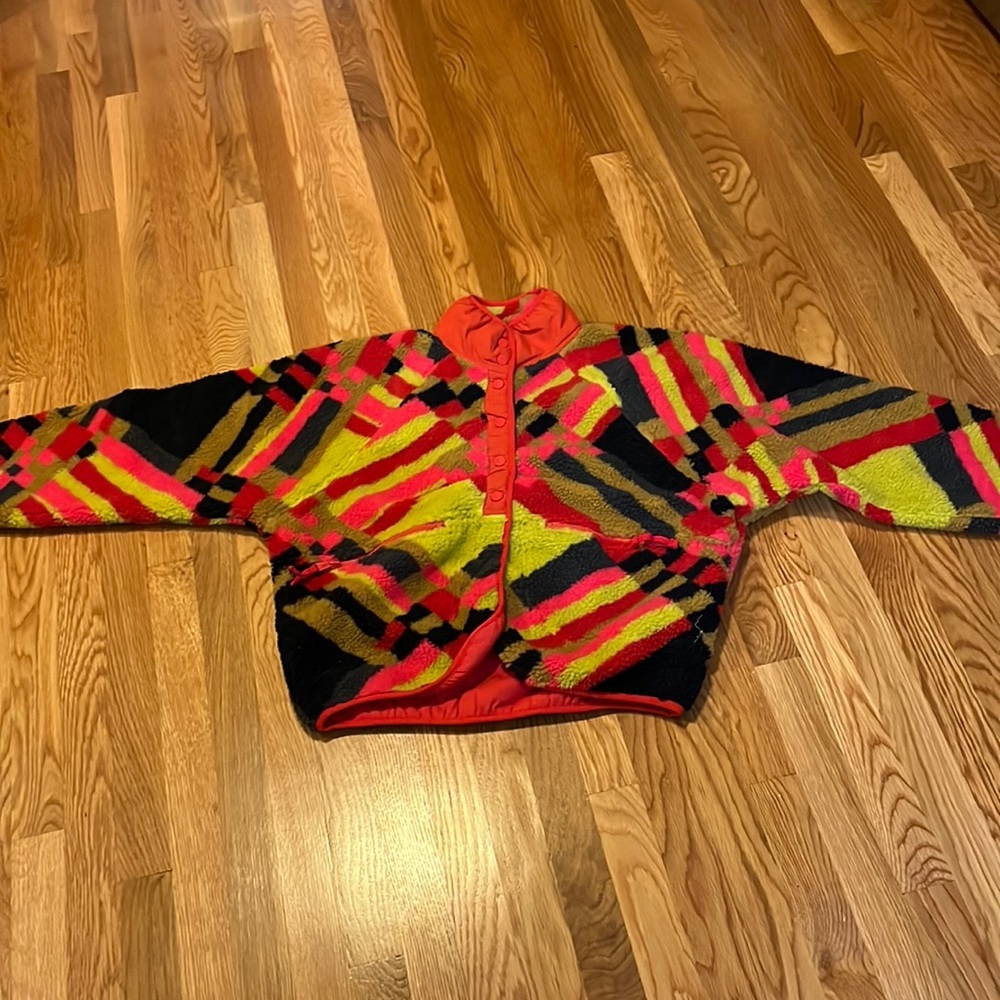 NWT Free People Movement Hit The Slopes Printed Fleece Jacket Medium - Picture 3 of 14